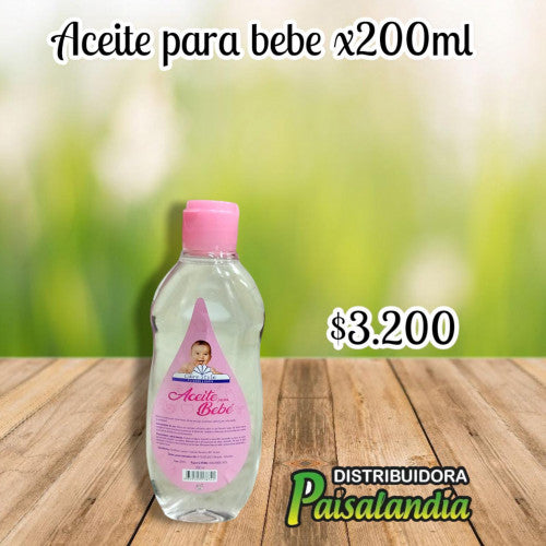 Aceite para bebé x200 ml (UND)