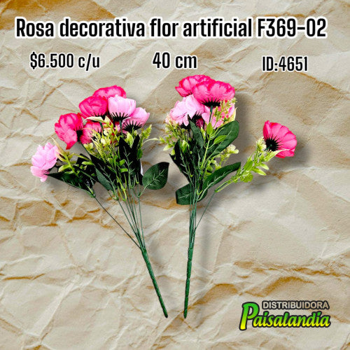 Ramo decorativo flor artificial F369-02 (UND)