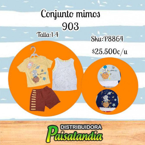 Conjunto niño the galaxy mimos T. 1-4 903 (UND)