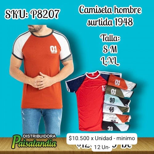 Camiseta hombre surtida 1948 (DC)