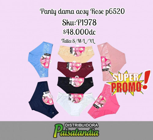 Panty dama aosi rose p6520