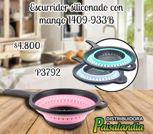 Escurridor Siliconado Con Mango 1409-933B