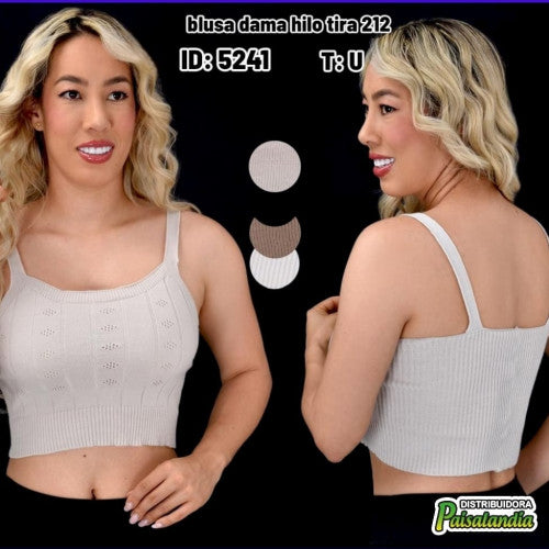 Blusa dama hilo tira 212 (UND)