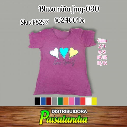 Blusa niña fmg030