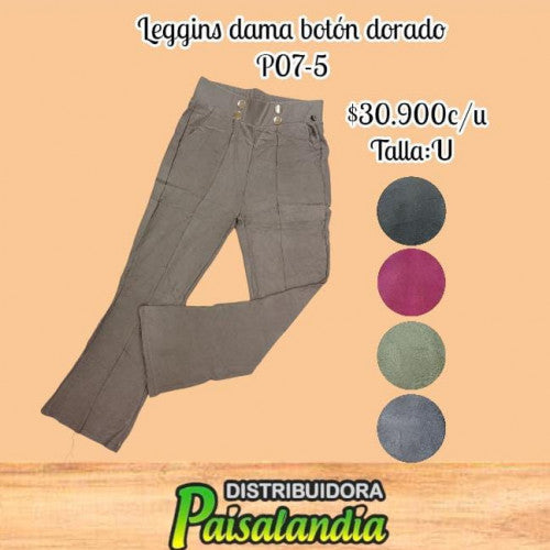 Pantalón botones dorados P07-5 (UND)