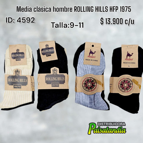 Media clásica hombre ROLLING HILLS HFP1975 (DC)