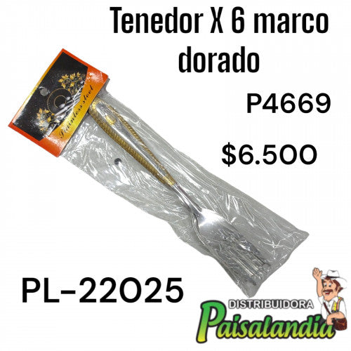 Tenedor x6 PL-22025