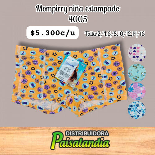 Mompirry niña estampado (2-4/6-8/10-12/14-16) (UND)