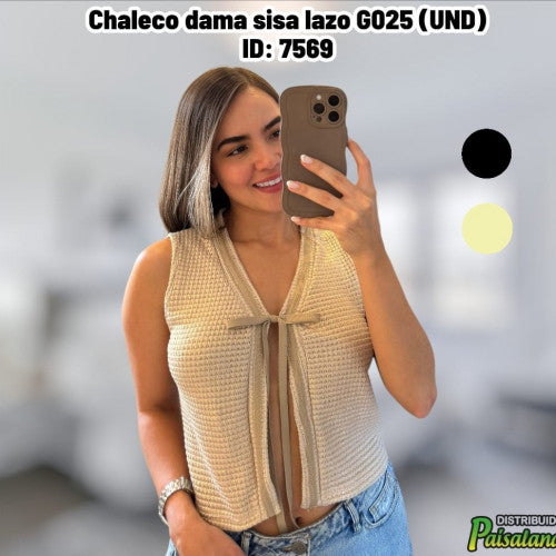 Chaleco dama sisa lazo G025 (UND)
