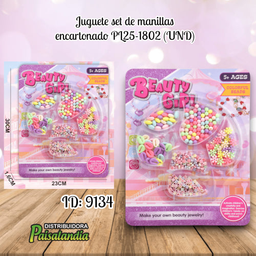 Juguete set de manillas encartonado PL25-1802 (UND)