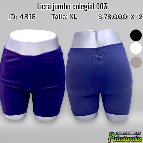 Licra jumbo colegial 003 (DC)