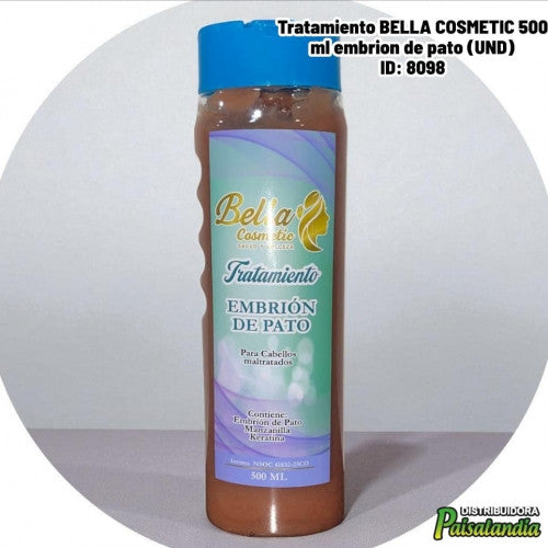 Tratamiento BELLA COSMETIC 500 ml embrion de pato (UND)