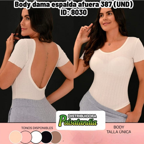 Body dama espalda afuera 387 (UND)