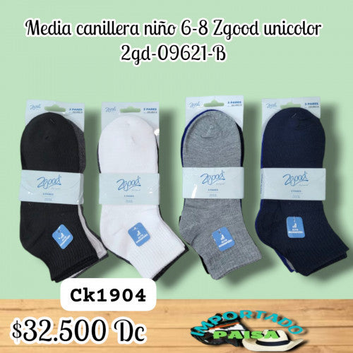 Media canillera niño 6-8 Zgood unicolor 2GD-09621-B