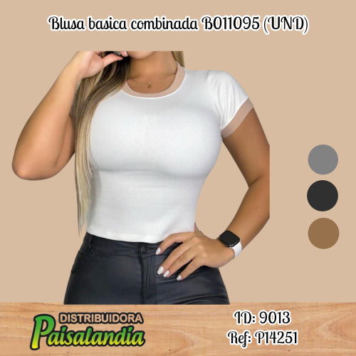 Blusa basica combinada B011095 (UND)
