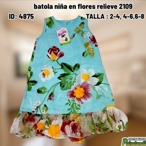 batola niña en flores relieve 2109 (UND)