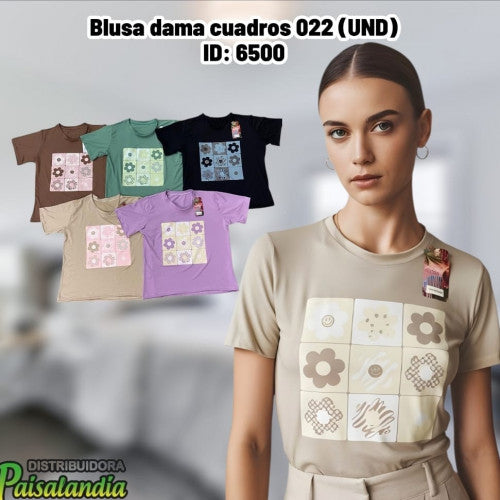 Blusa dama cuadros 022 (UND)