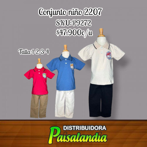 conjunto niño anyitex 2207 (UND)