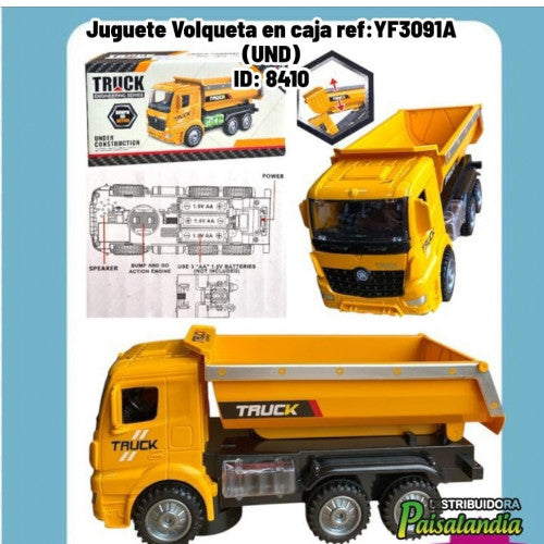 Juguete Volqueta en caja ref:YF3091A (UND)
