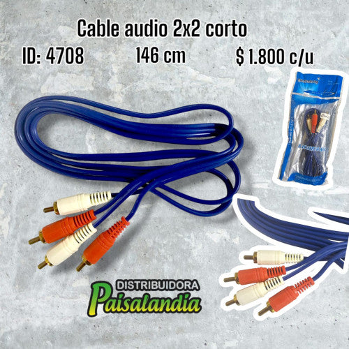 Cable audio 2x2 corto (UND)