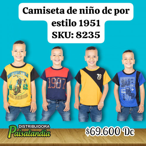 Camisetas de niño surtida 1951