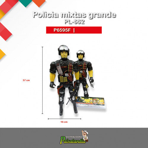 Juguete policía mixtas grande PL-662 (UND)