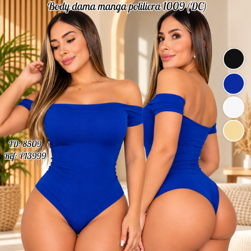 Body dama manga polilicra al por mayor – Ref. 1009