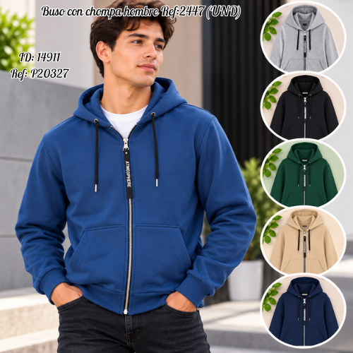 Buso con chompa hombre al por mayor – Ref. 2447