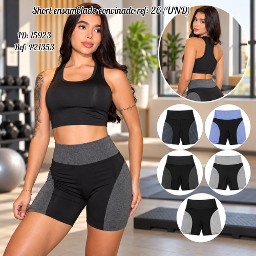 Short  ensamblado convinado al por mayor – Ref. 26