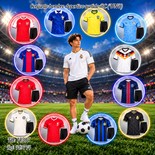 Conjunto hombre deportivo surtido RC al por mayor