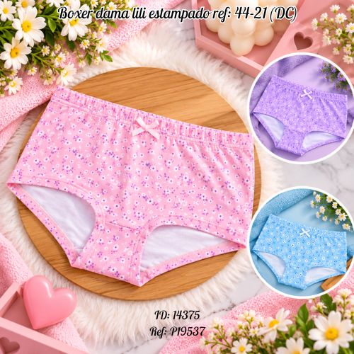 Boxer dama lili estampado al por mayor – Ref. 44-21