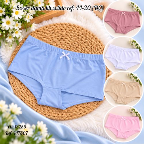 Boxer dama lili solido al por mayor – Ref. 44-20