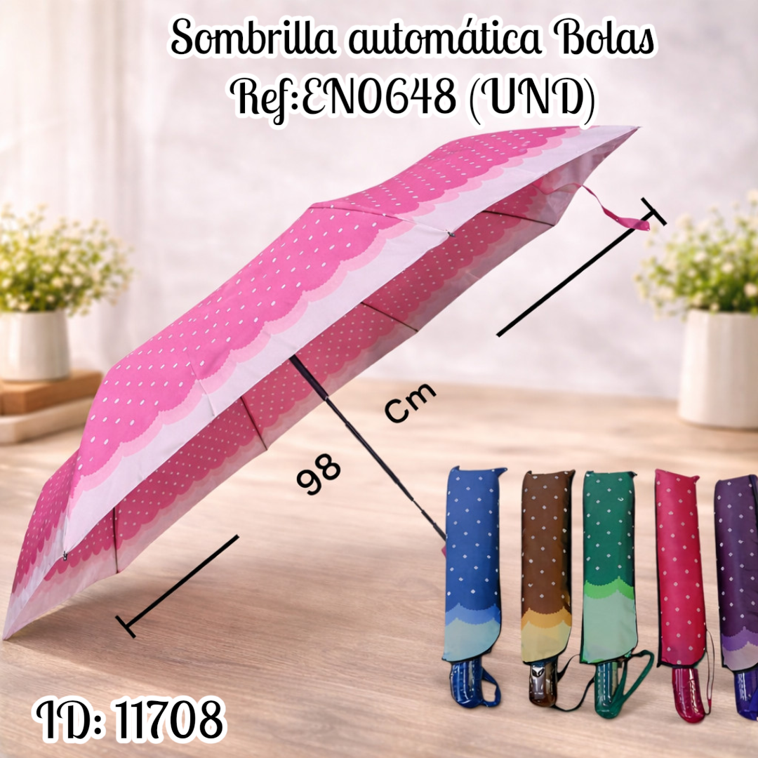 Sombrilla automática Bolas Ref:EN0648 (UND)