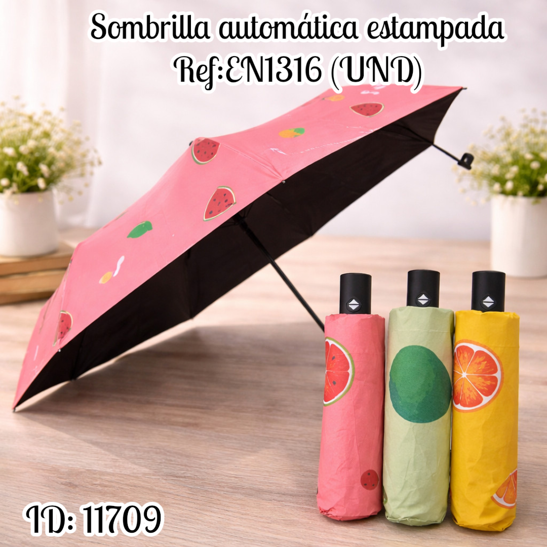 Sombrilla automática estampada Ref:EN1316 (UND)