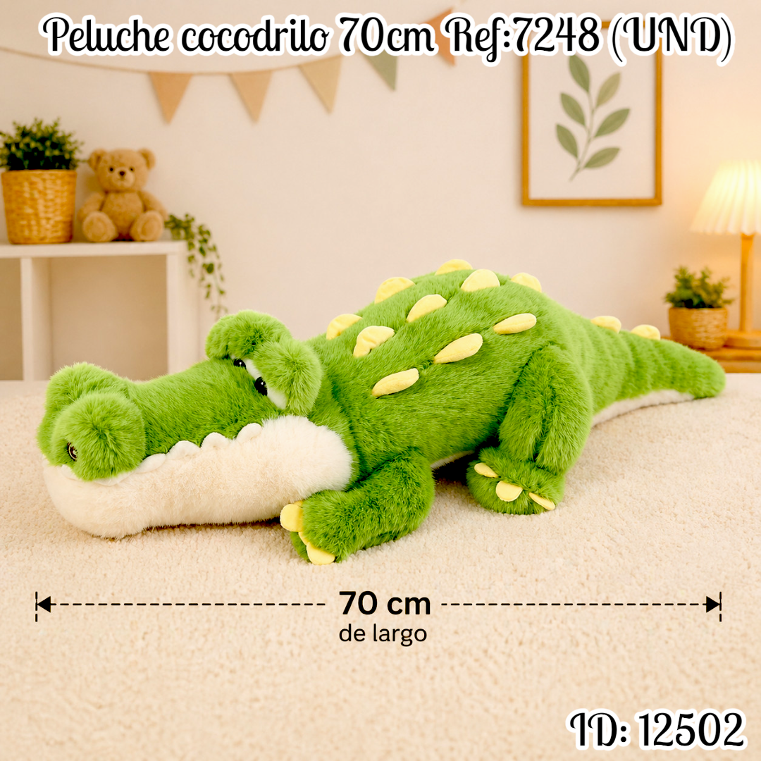 Peluche cocodrilo 70cm Ref:7248 (UND)