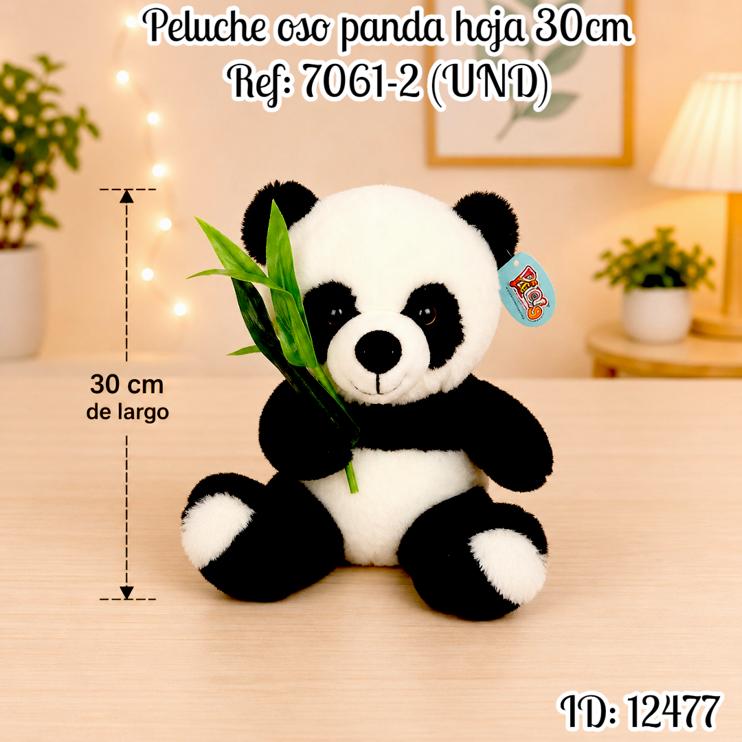 Oso panda hoja 30cm Ref: 7061-2 (UND)