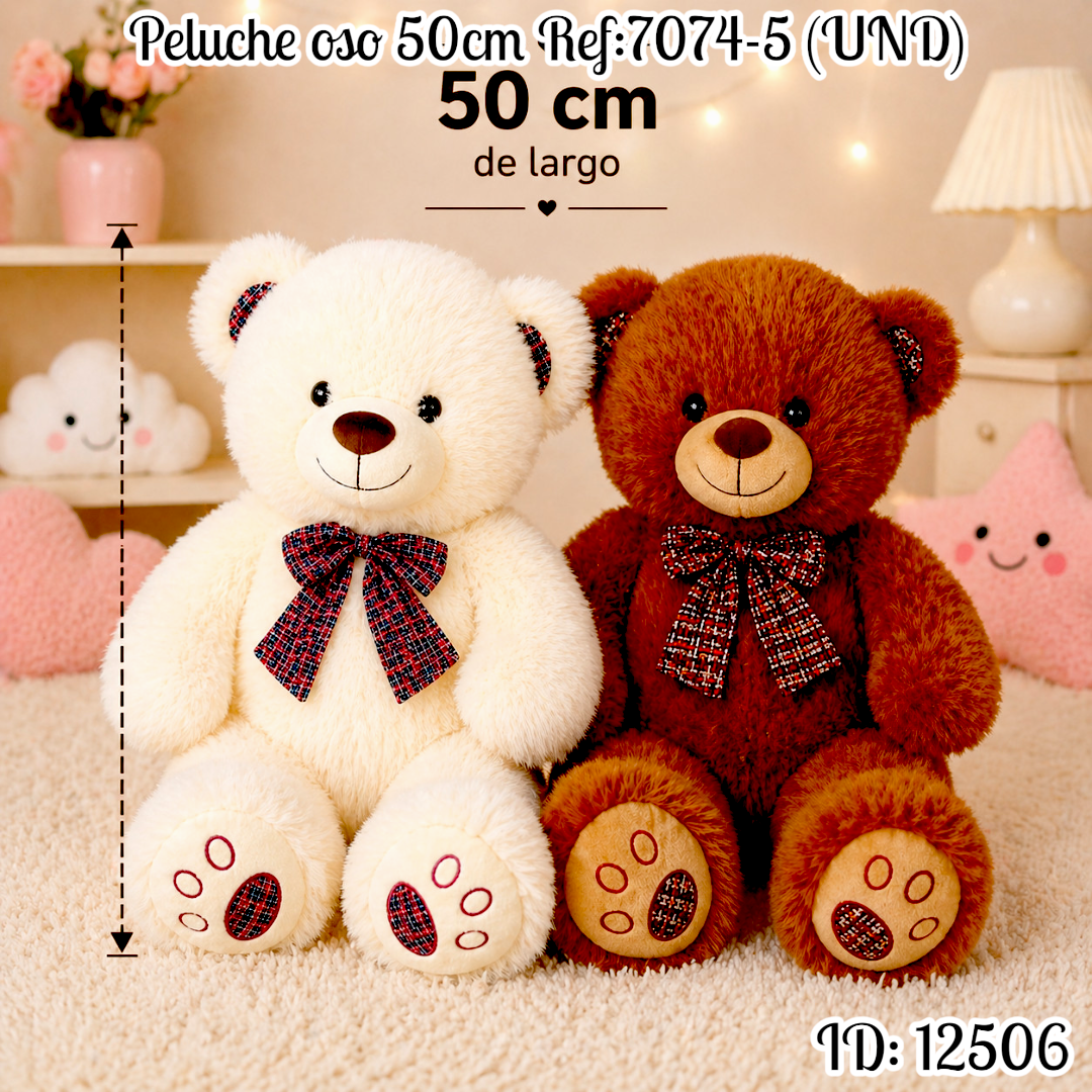 Peluche oso 50cm Ref:7074-5 (UND)