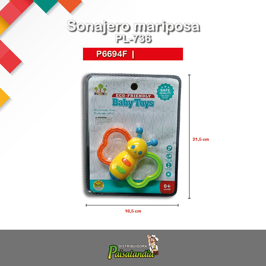 Sonajero mariposa PL-736