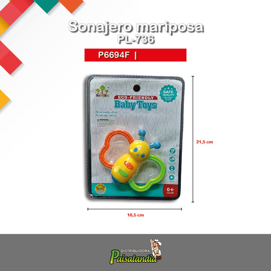 Sonajero mariposa PL-736