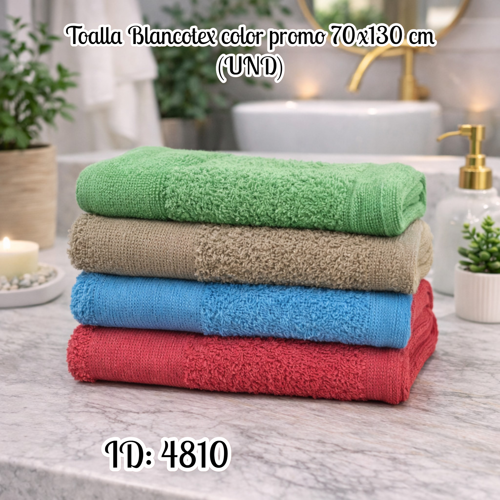 Toalla Blancotex color promo 70x130 cm