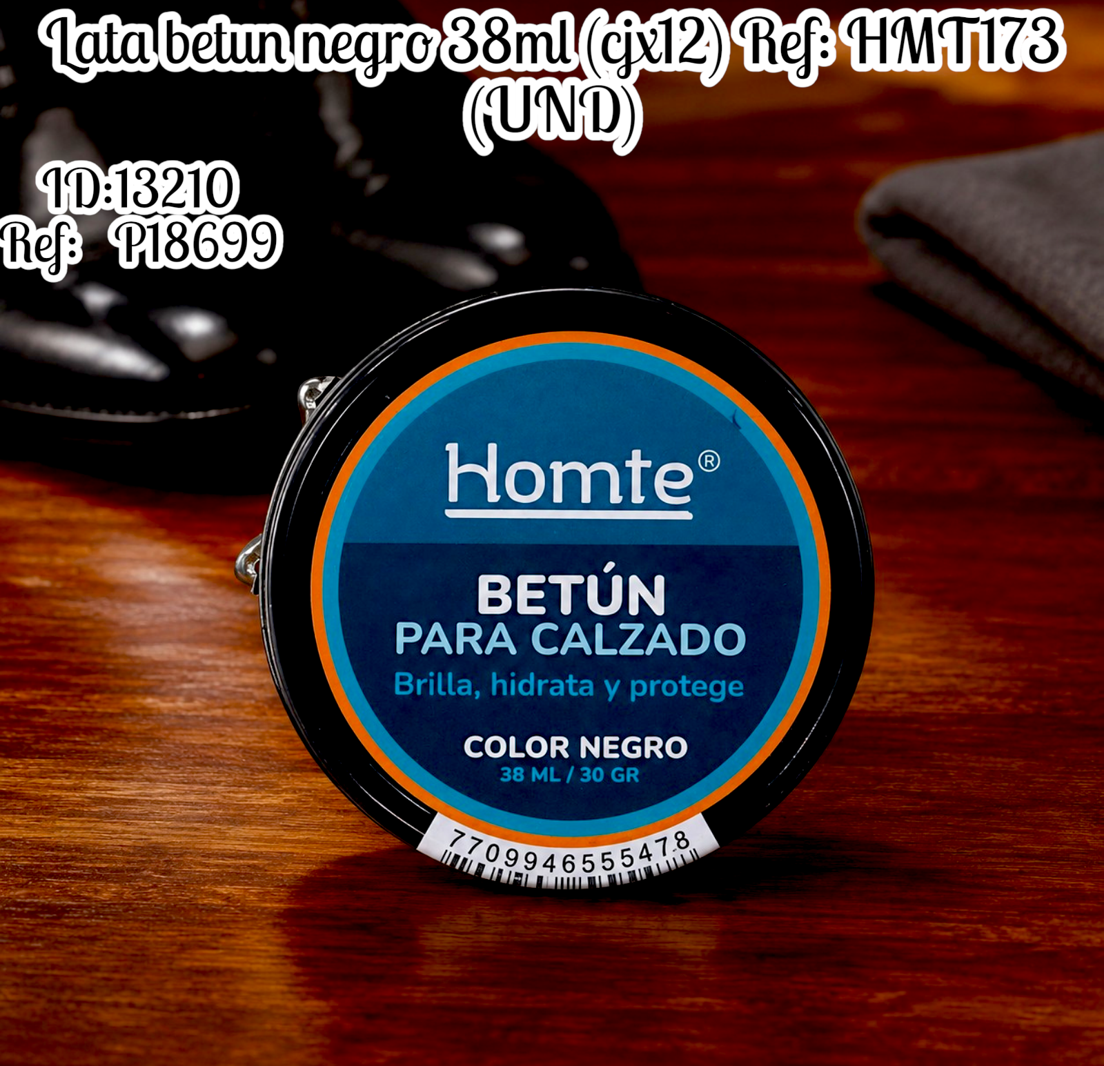 Lata betun negro 38ml (cjx12) Ref: HMT173 (UND)
