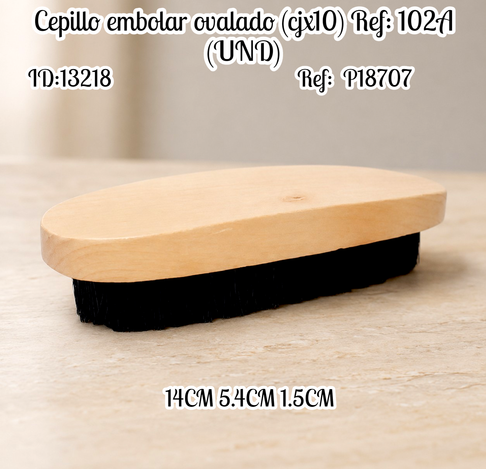 Cepillo embolar ovalado (cjx10) Ref: 102A (UND)