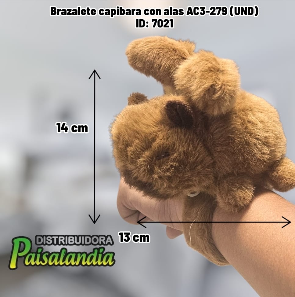 Brazalete capibara con alas AC3-279 (UND)