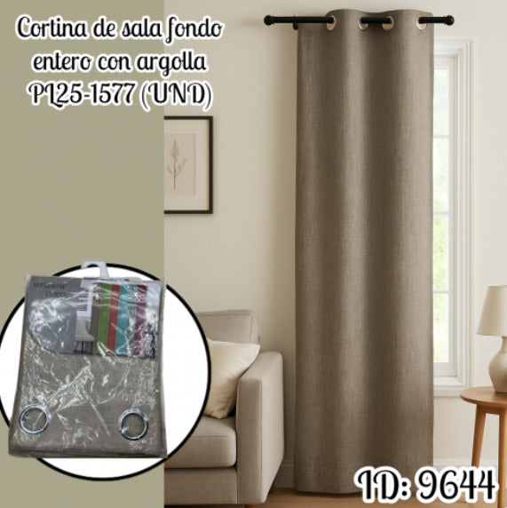 Cortina de sala con ojales PL25-1577 (UND)