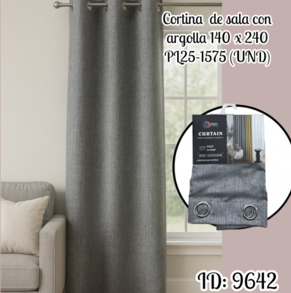 Cortina de sala ojales PL25-1575 (UND)