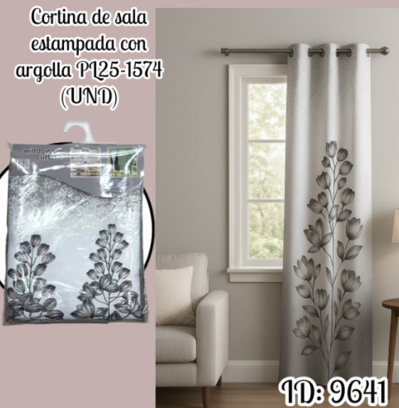 Cortina de sala ojales PL25-1574 (UND)