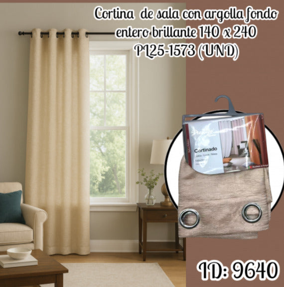 Cortina de sala ojales PL25-1573 (UND)